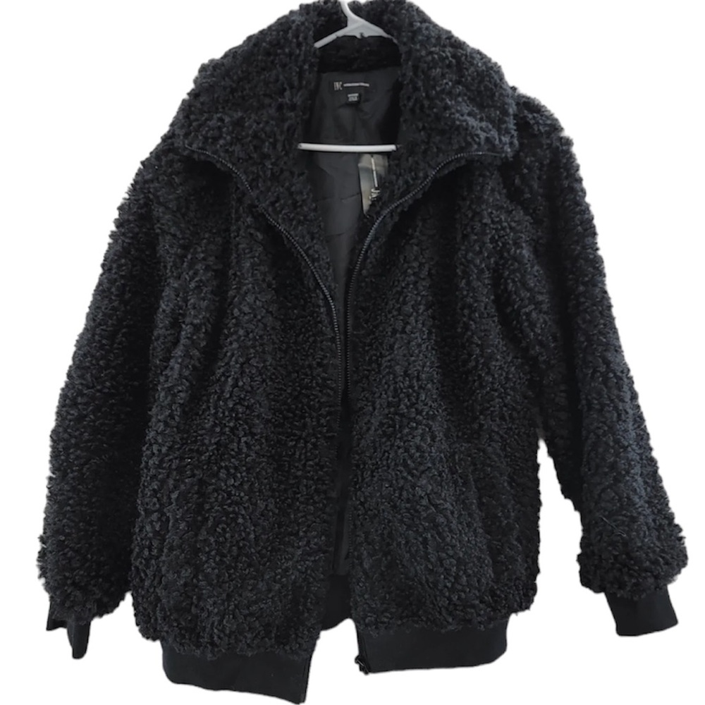 INC - NWT Soft Sherpa Full Zip Jacket Sz XL
